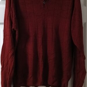 Dockers Men's Burgundy Red Crewneck Sweater